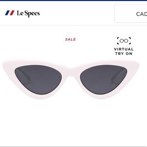 Le Specs White Cat Eye sunglasses The Last Lolita